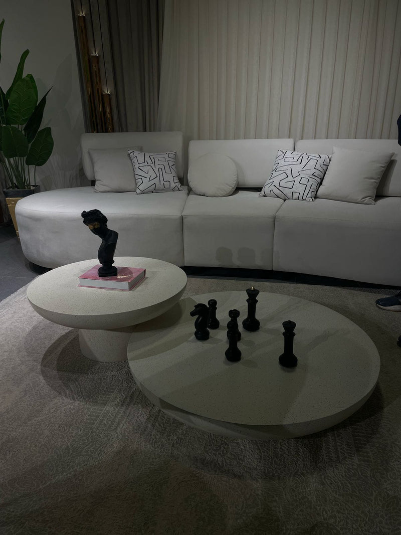 Table - Fiber Glass - Off White - Multi Size