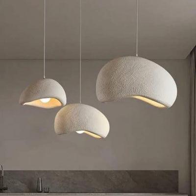 Chandeliar - Fiber Glass - Off White - Multi Size