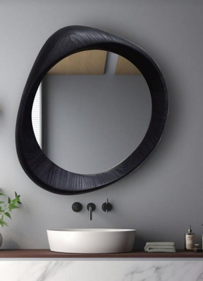 Mirror - Fiber Glass - Black