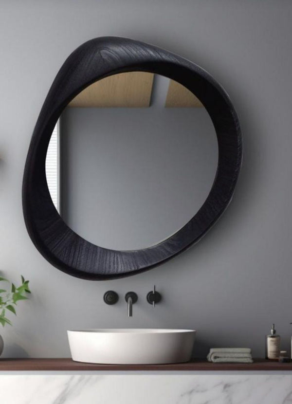 Mirror - Fiber Glass - Black