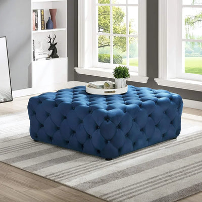 Square Pouf - Blue - Cataloug