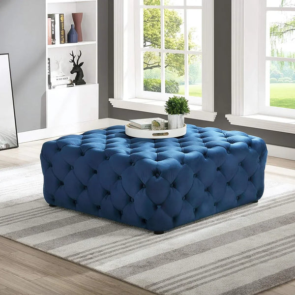Square Pouf - Blue - Cataloug