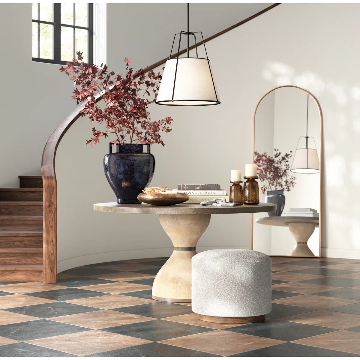 بوف - كتان - متعدد الألوان - 45 × 45 سم