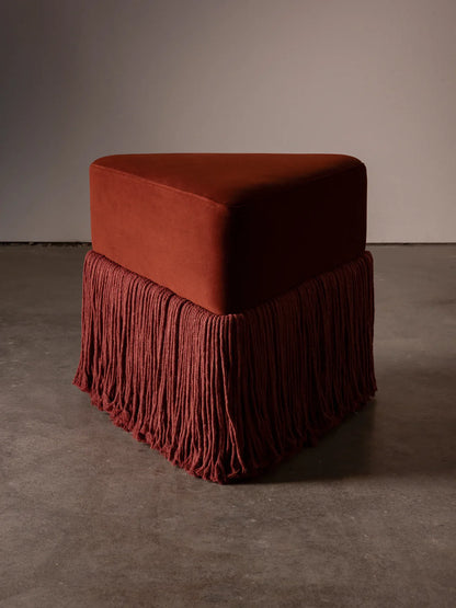 بوف - خشب طبيعي - مخمل - متعدد الألوان - 43.3 × 50 × 46 سم.