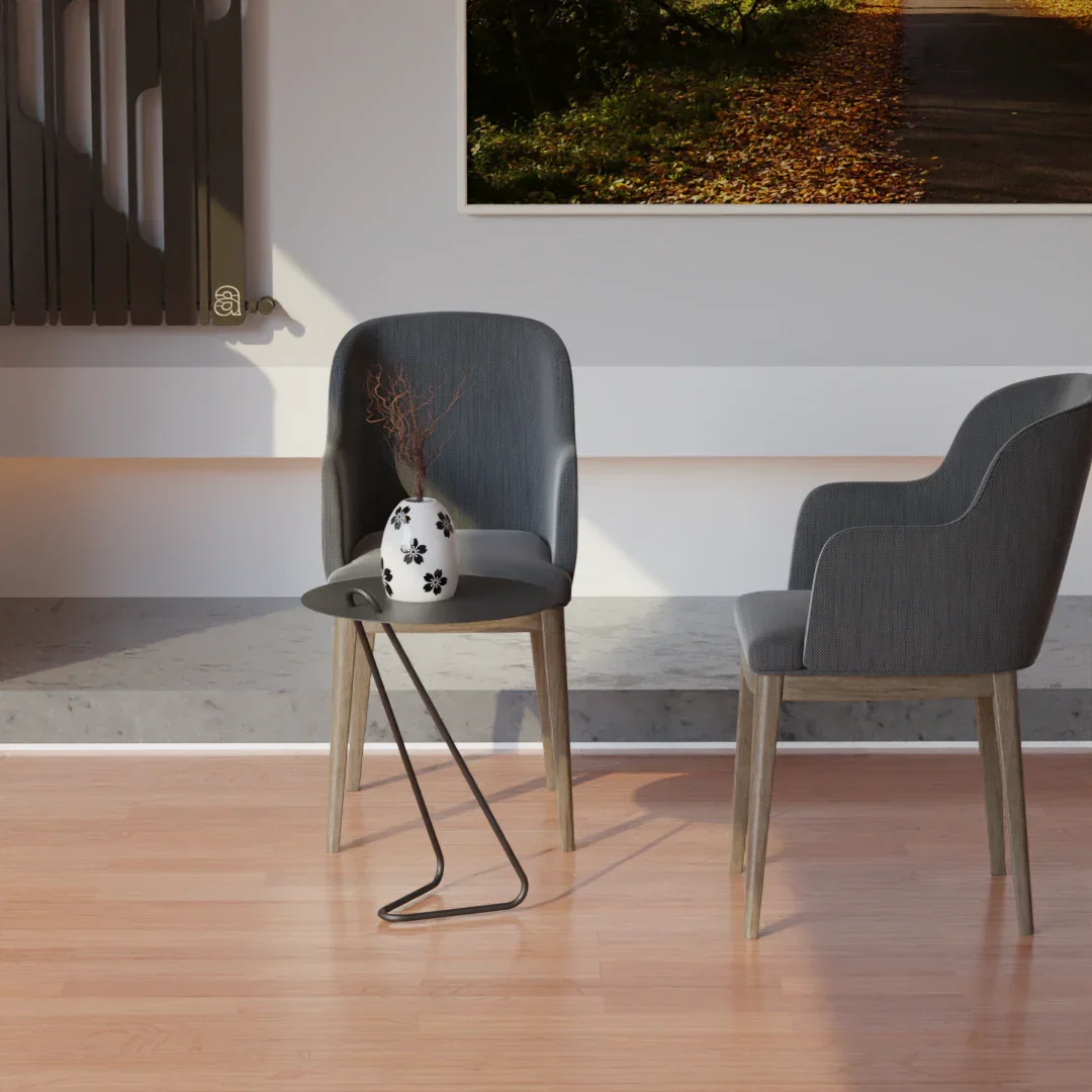 Side Table - Steel - Multi Color - 36×36×54 cm - Cataloug