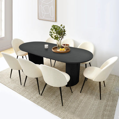 Dining Table - Natural Wood - Multicolor - 200x90x75 cm