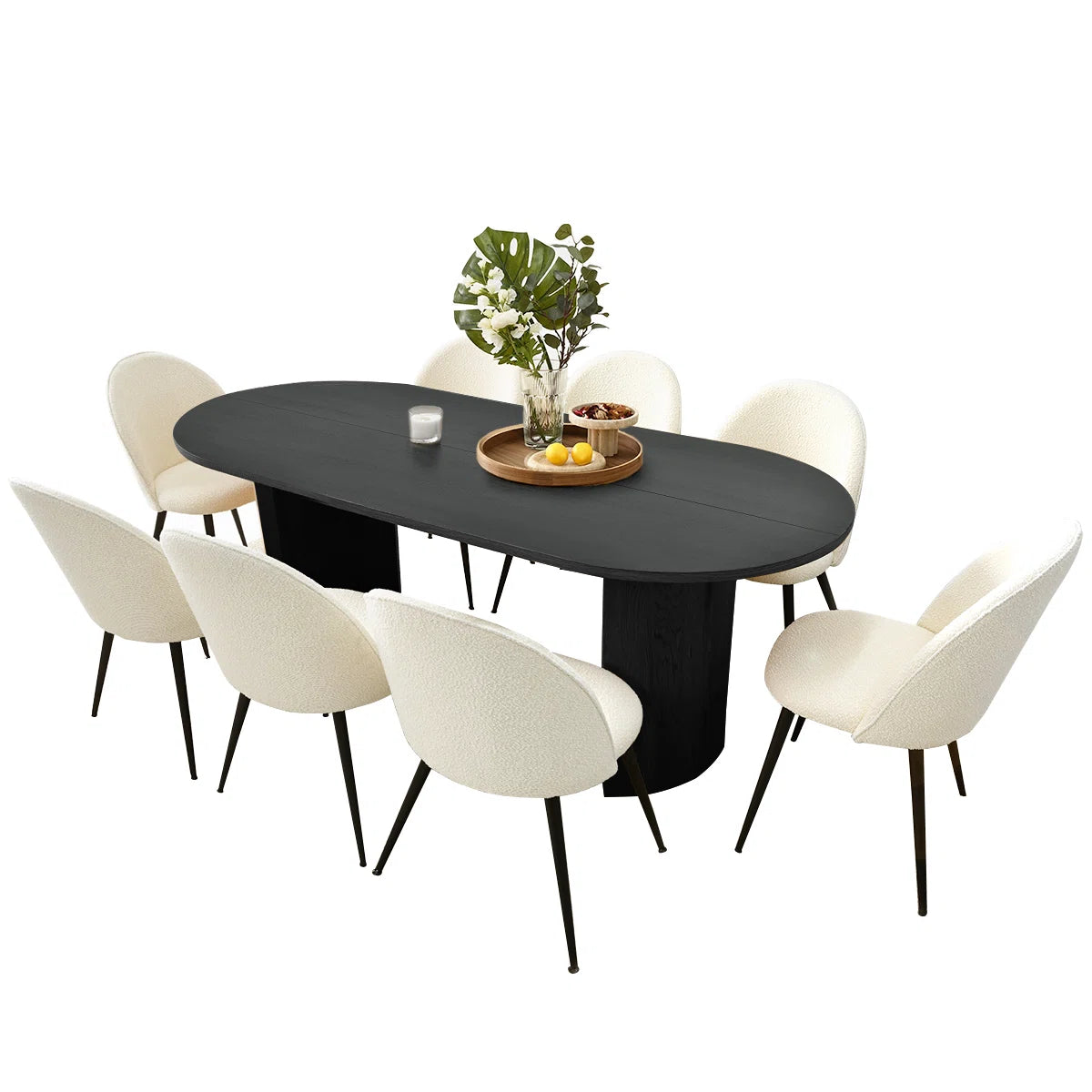Dining Table - Natural Wood - Multicolor - 200x90x75 cm