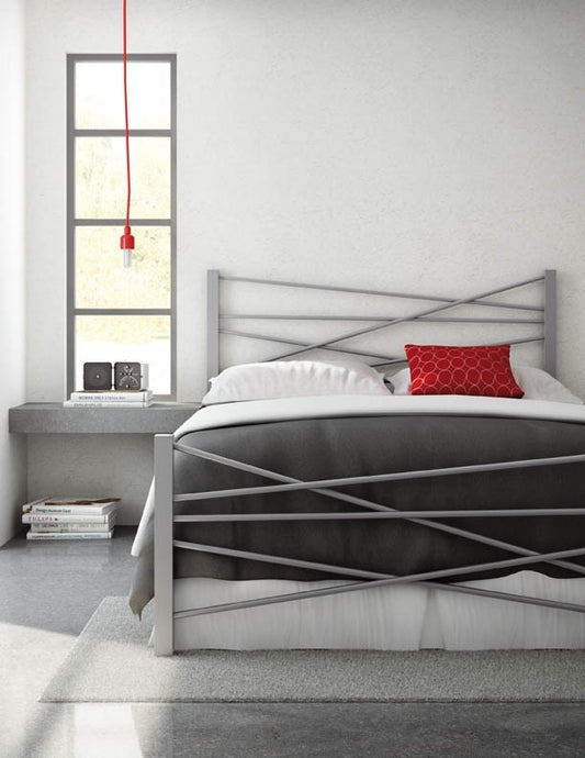 Bed Pine Wood Steel