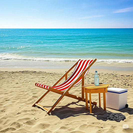 Beach Chair - Beech Wood -Multi Color - 60×90×140 cm - Cataloug