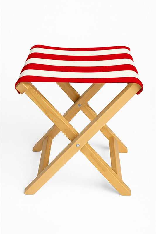 Portable Beach Chair-Red Strips - BW.BC.301.0012