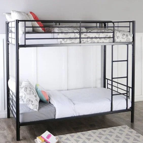 Bed Bunk - Steel - Black - 120x200x200 cm - Cataloug