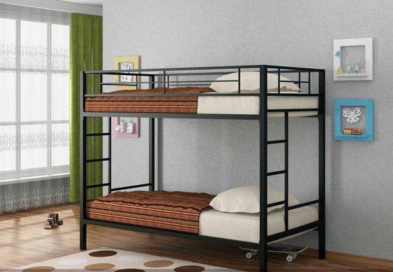 Bed Bunk - Steel - Black - 200x200x120 cm - Cataloug