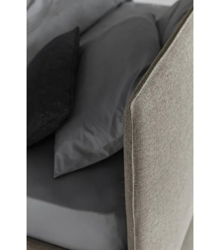 Bed - MDF - Linen - Beige - 180 CM - Cataloug