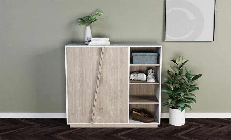 Shoe rack - MDF - Multi Color - 120x40x90 - Cataloug