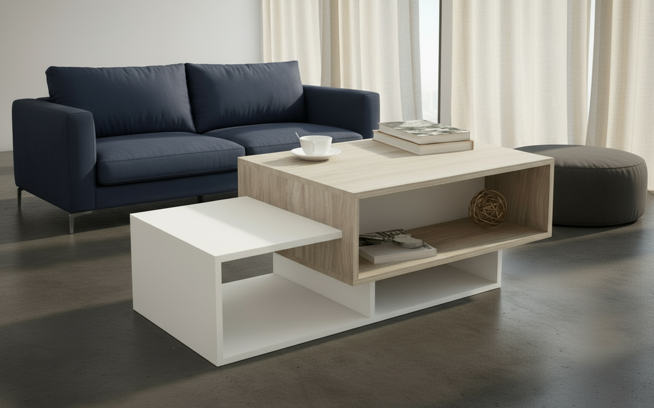 Coffee Table - MDF - Multi Color - 120x60x40 - Cataloug