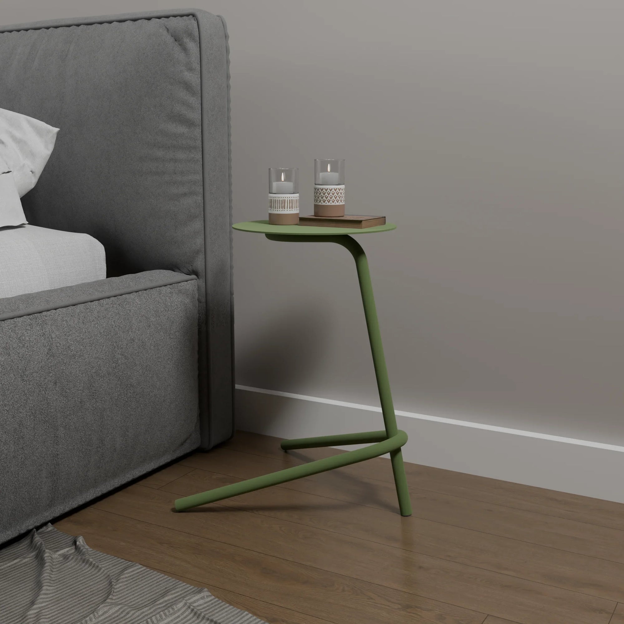 Side Table - Steel -Multi Color - 32×32×50 cm - Cataloug