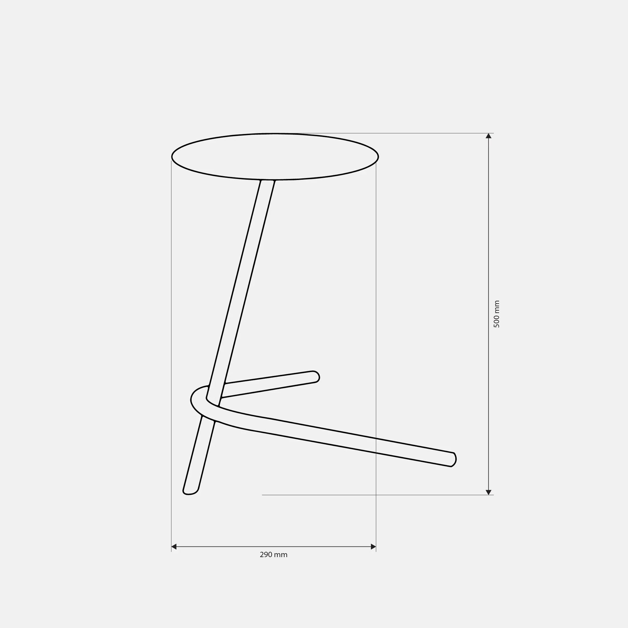 Side Table - Steel -Multi Color - 32×32×50 cm - Cataloug