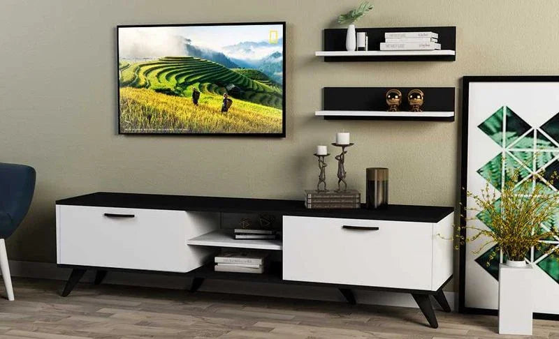 TV Unit - MDF Wood - Multi Color - 180x30x45 cm - Cataloug