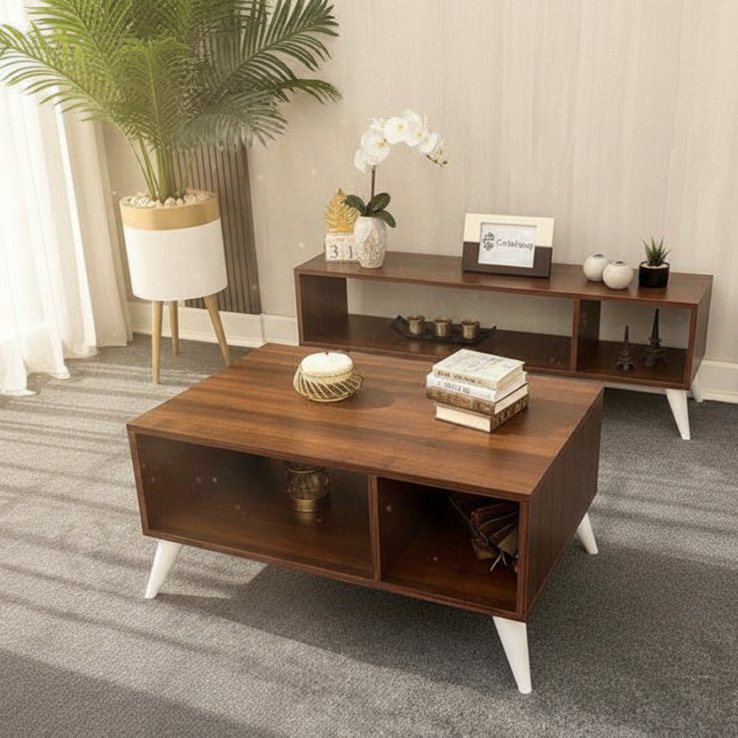 Bundle (TV Unit & Coffee Table) - MDF Wood - Multi Color - Cataloug