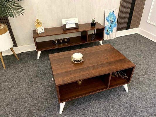 Bundle (TV Unit & Coffee Table) - MDF - Multi Color - Cataloug