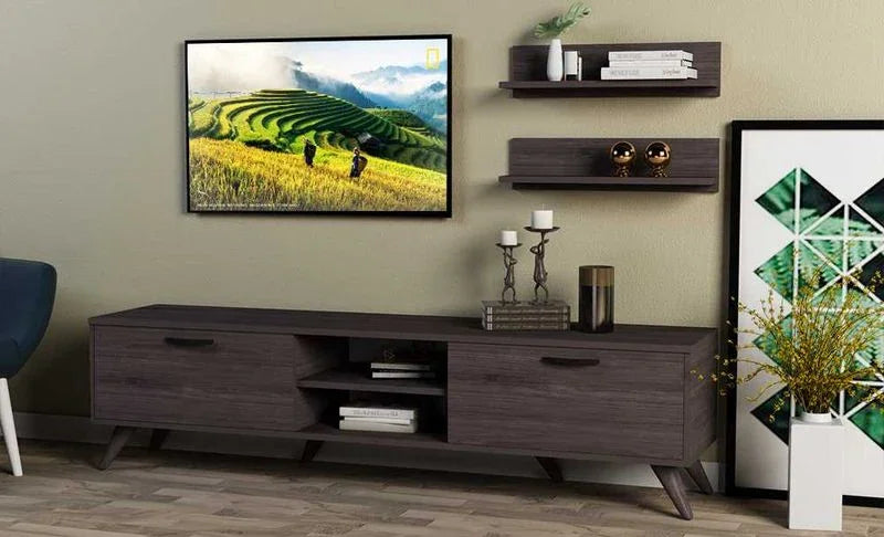 TV Unit - MDF Wood - Multi Color - 180x30x45 cm - Cataloug