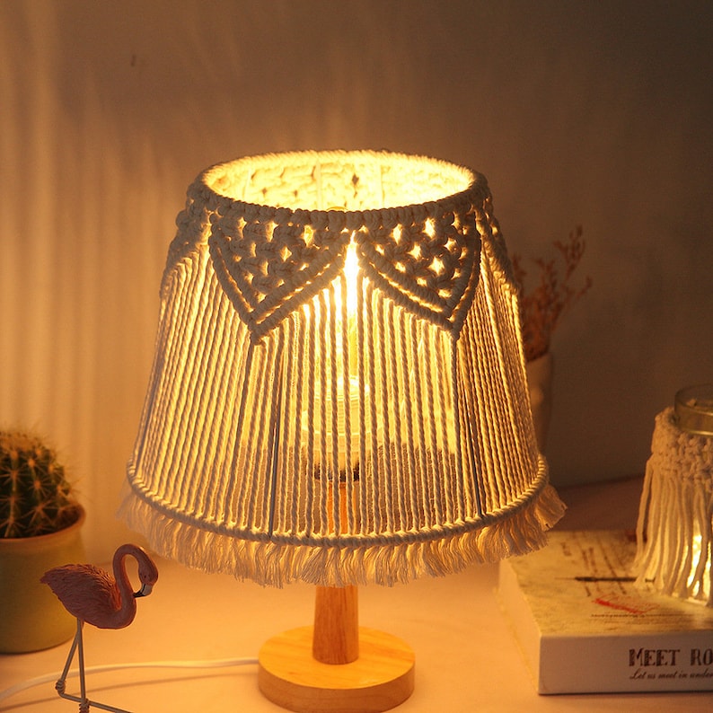 أباجوره- ستيل  وقطن - ؤف وايت  - 40 × 25 سم