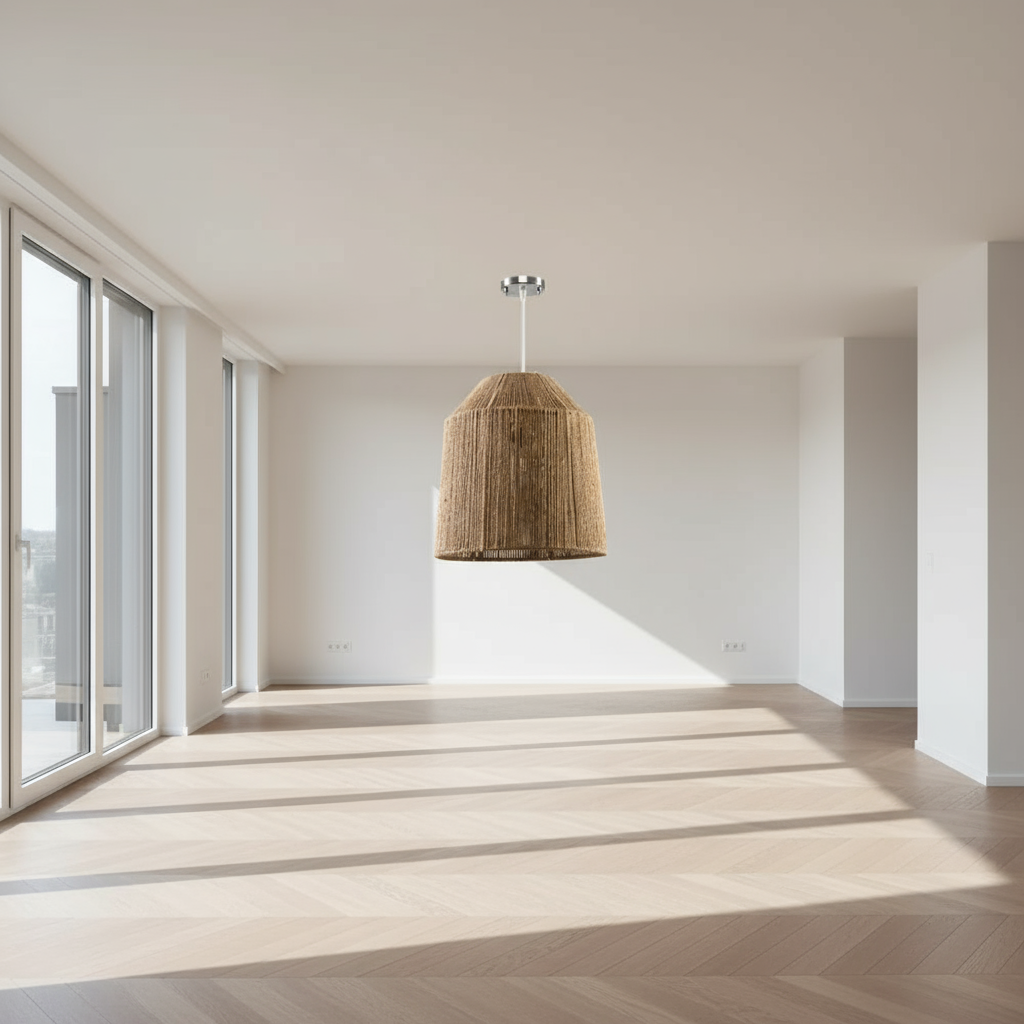 نجفه من الجوت - ستيل وخيش - بيج - 30×35 سم