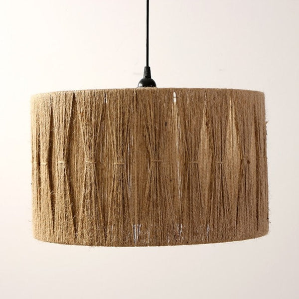 Jute Chandelier - Steel & Burlap- Beige - 25x40 cm
