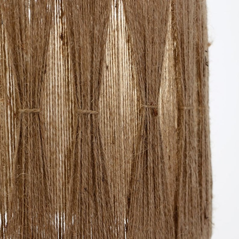 Jute Chandelier - Steel & Burlap- Beige - 25x40 cm