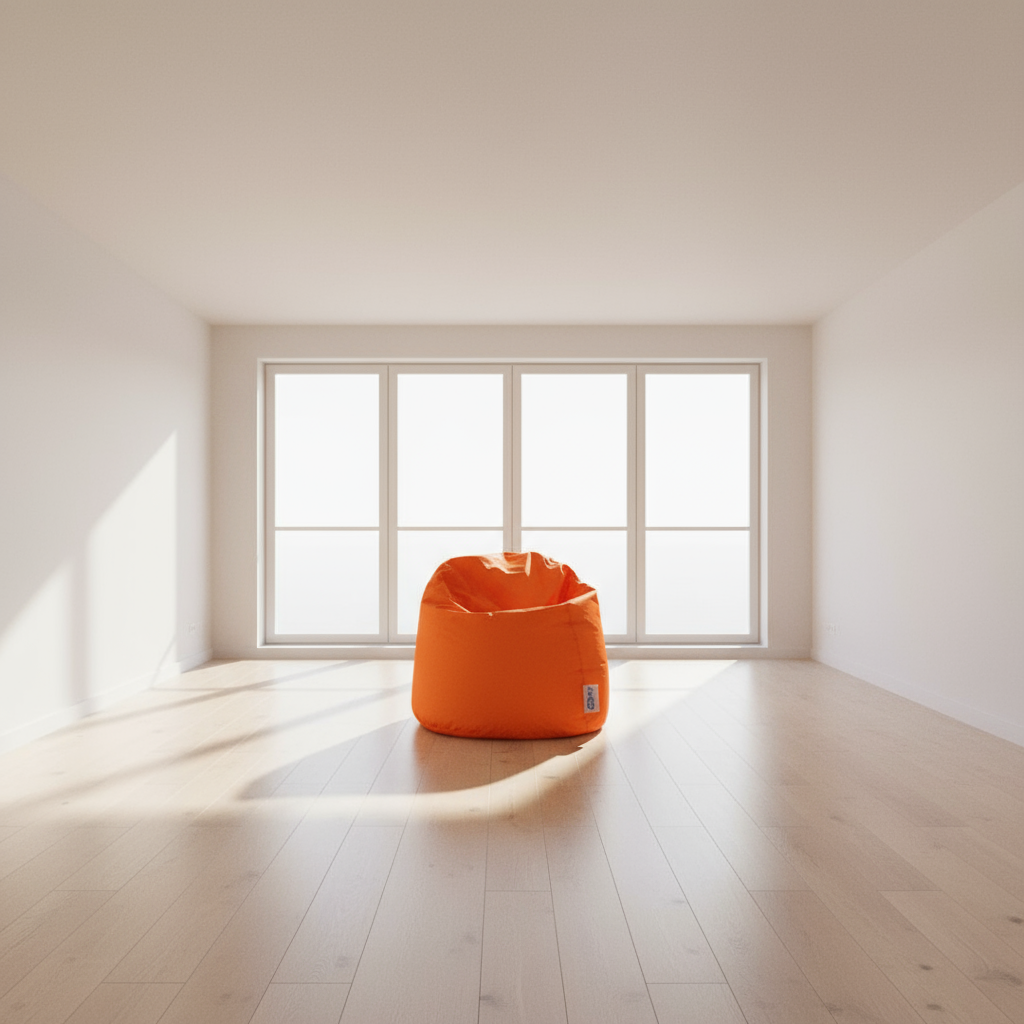 بين باج أطفال فاخر مقاوم للماء - برتقالي - 60×50 سم