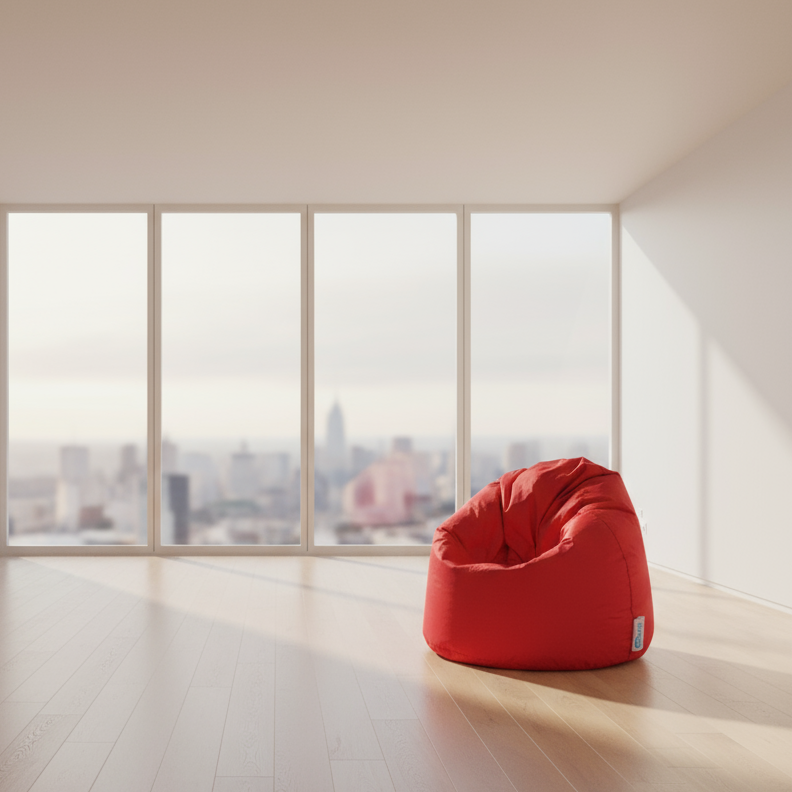 Grande Bean Bag - premium water proof - Red - 95x70 cm