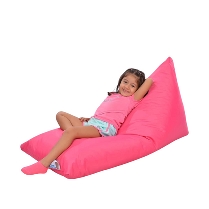 كرسي لينون للأطفال - مقاوم للماء - وردي - 115x70x110 سم