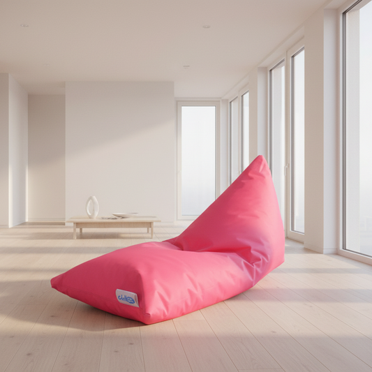 كرسي لينون للأطفال - مقاوم للماء - وردي - 115x70x110 سم