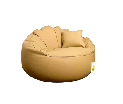 Marc Leather Bean Bag - Leather - Multi Color - 100x85x55 cm