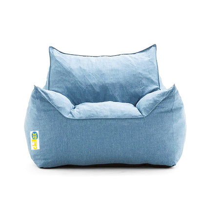 كرسي قطيفه على شكل كيس فول - قطيفه فاخر - متعدد الألوان - 98x80x80 سم