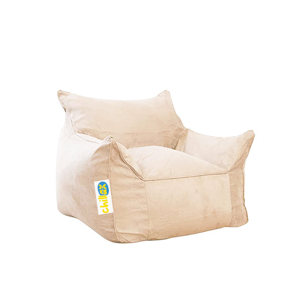 كرسي قطيفه على شكل كيس فول - قطيفه فاخر - متعدد الألوان - 98x80x80 سم