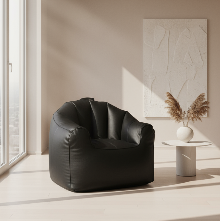 كينج بين باج - جلد - متعدد الألوان - 80x80x95 سم