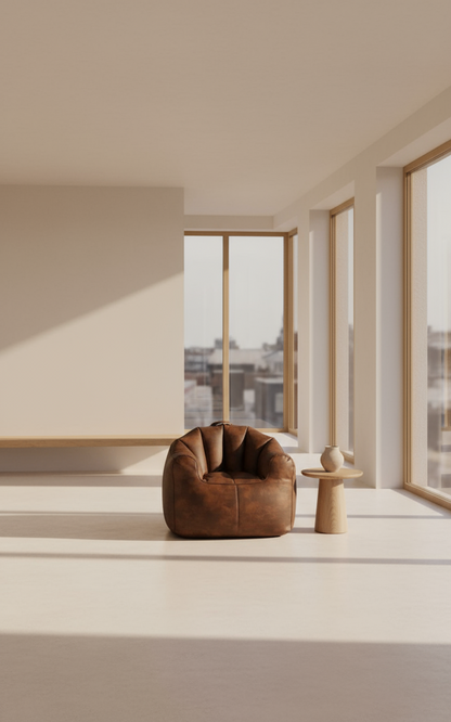 كينج بين باج - جلد - متعدد الألوان - 80x80x95 سم