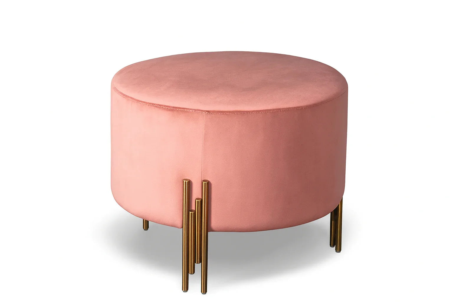 Bar Stool - Steel - Velvet Fabric - Gold - 50x50x50 cm - Cataloug