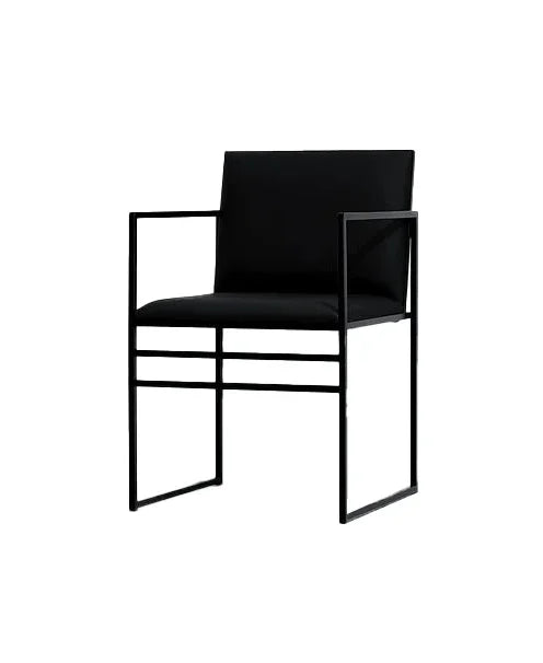 Bar Stool - Steel - Leather - Black - 80x60x65 cm - Cataloug