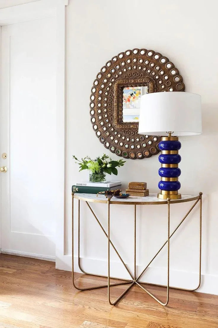 Console - Steel - MDF - Gold - 120x40x90 cm - Cataloug