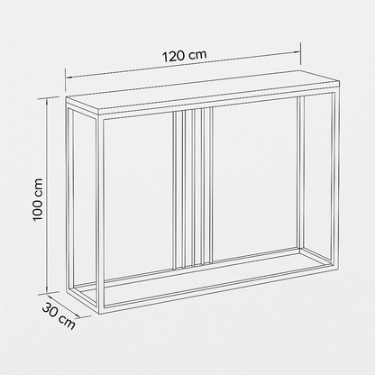 Console Steel Marble