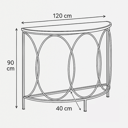 Console Steel Glass