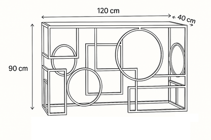 Console Steel Glass