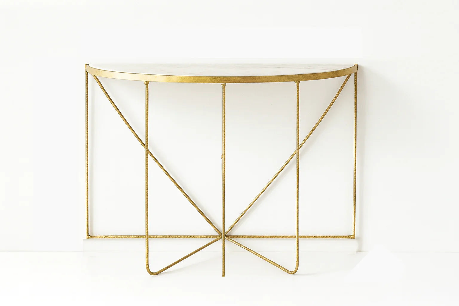 Console - Steel - MDF - Gold - 120x40x90 cm - Cataloug
