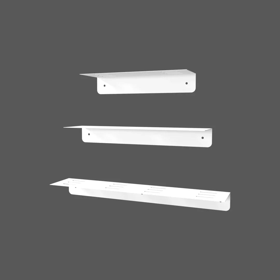 Three Floating Shelves - Steel - Multi Color - 30×40×50×10×6 cm - Cataloug