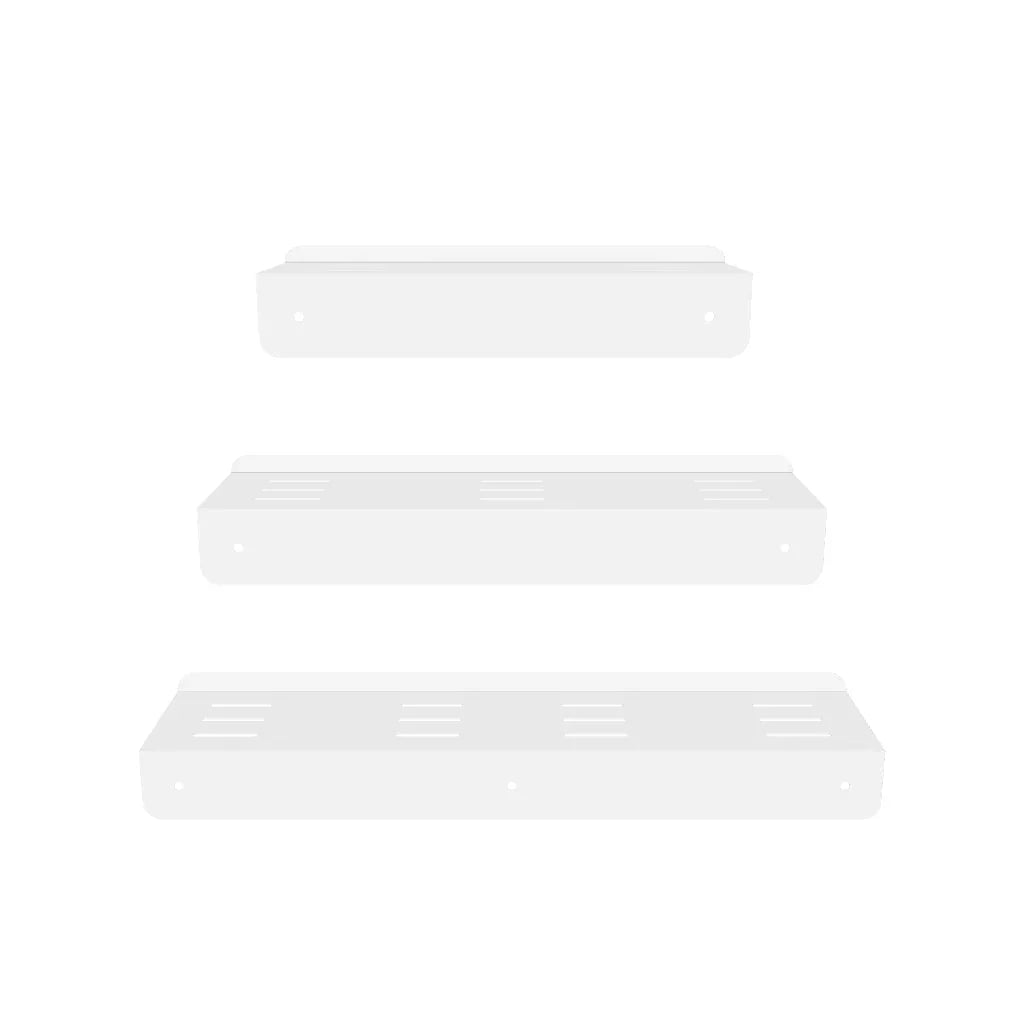 Three Floating Shelves - Steel - Multi Color - 30×40×50×10×6 cm - Cataloug