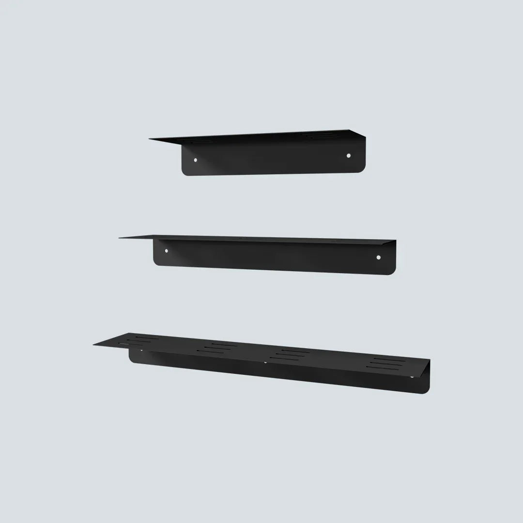 Three Floating Shelves - Steel - Multi Color - 30×40×50×10×6 cm - Cataloug