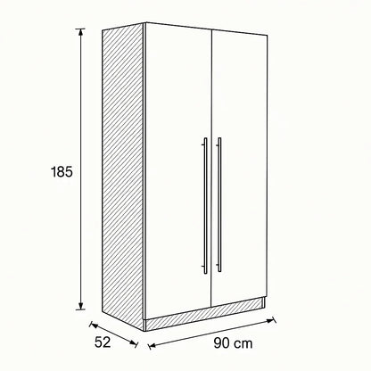 Wardrobe 90x52x185 - Cataloug