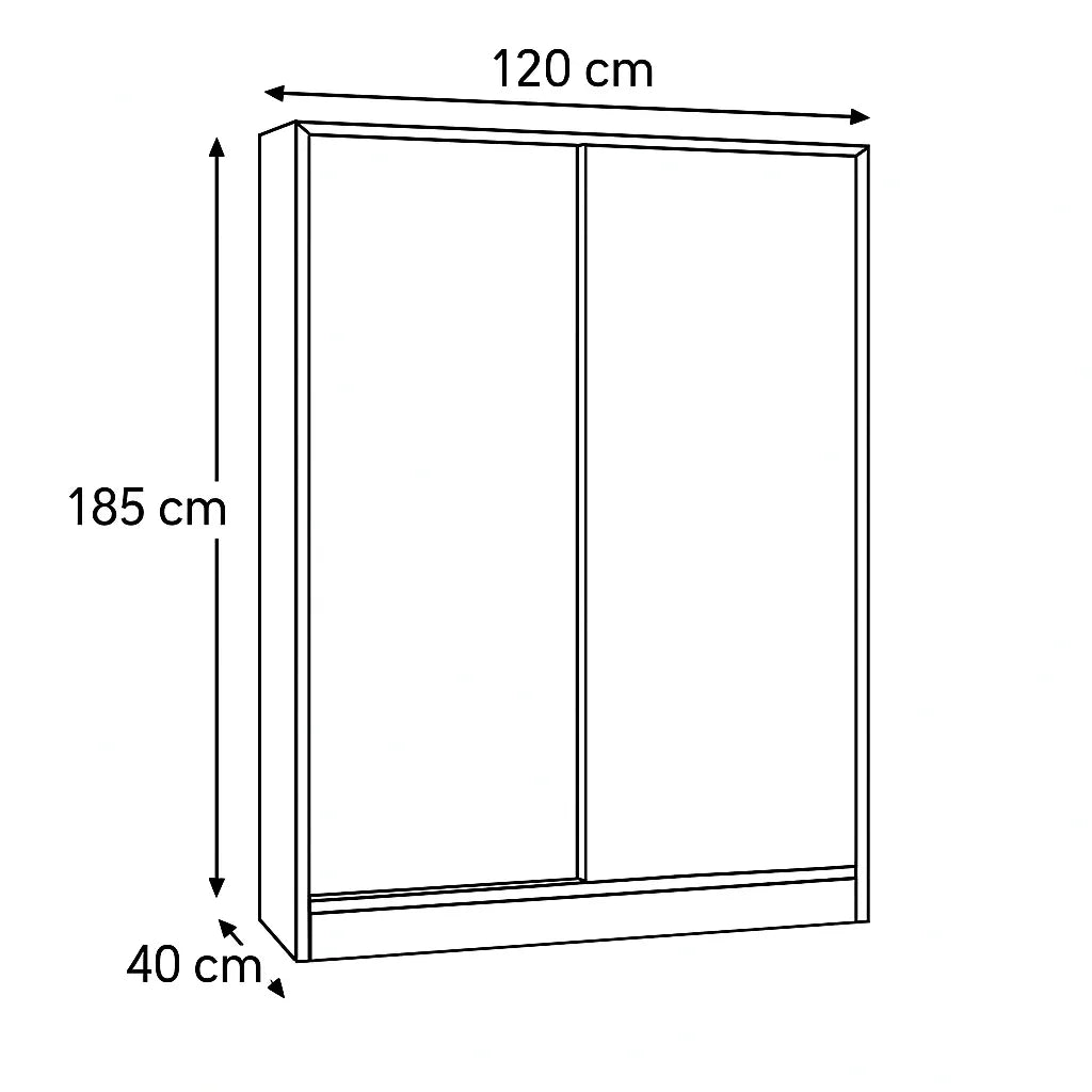 Wardrobe - MDF - Multi Color - 40x120x185 - Cataloug